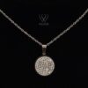 Celeste Sparkle Medallion Necklace