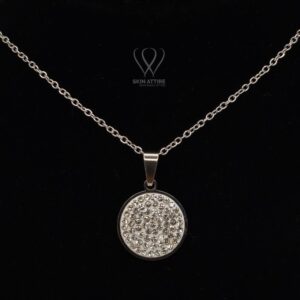 Celeste Sparkle Medallion Necklace