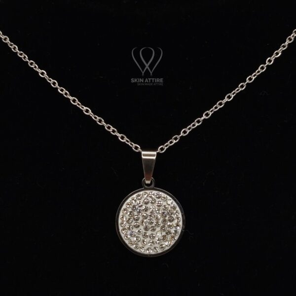 Celeste Sparkle Medallion Necklace