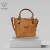 Caramel Chic Textured Handbag