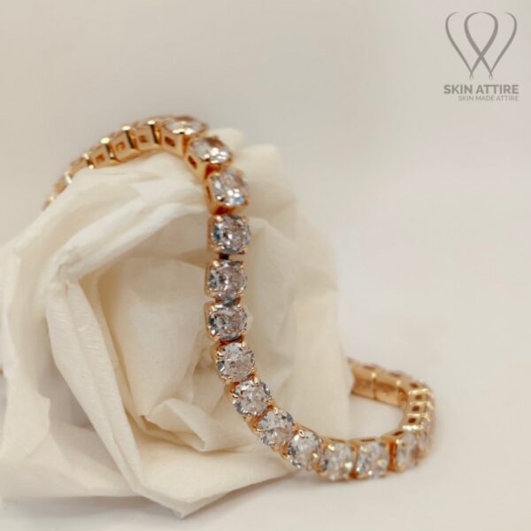 Crystal Charm Tennis Bracelet