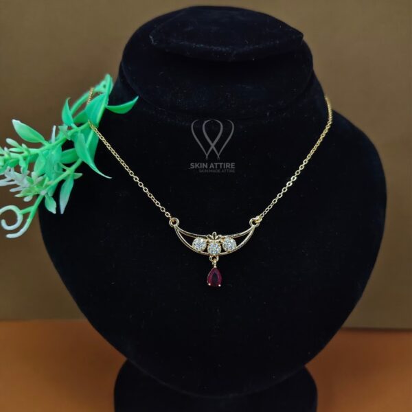 Aurelia Ruby Drop Necklace