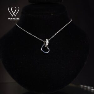 Elegant Silver Heart Necklace