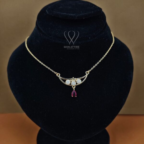 Aurelia Ruby Drop Necklace