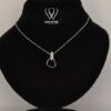 Elegant Silver Heart Necklace