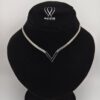 V-Shaped Silver Necklace