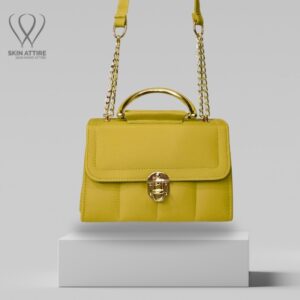 Luxe Mustard Chain Handbag