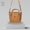 Caramel Chic Textured Handbag