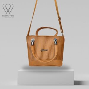 Caramel Chic Textured Handbag