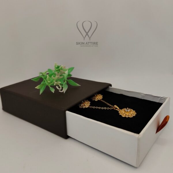 Royal Bloom Pendant & Earring Set