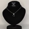 Elegant Silver Heart Necklace