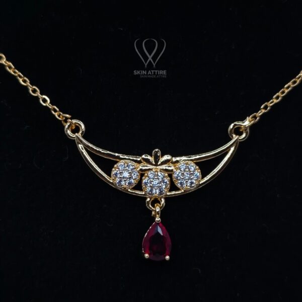 Aurelia Ruby Drop Necklace