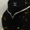 V-Shaped Silver Necklace
