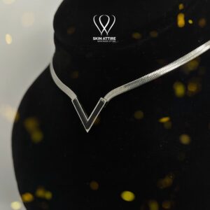 V-Shaped Silver Necklace