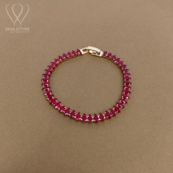 Scarlet Sparkle Marquise Bracelet