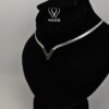 V-Shaped Silver Necklace