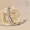 Crystal Luxe Silver Link Bracelet