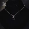 Elegant Silver Heart Necklace