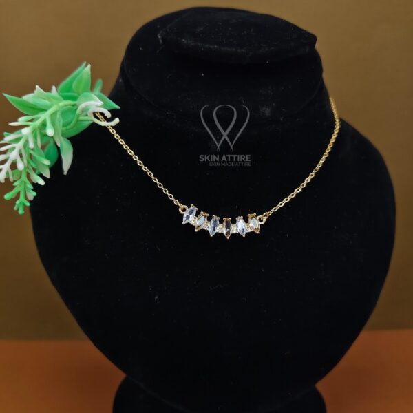 Crystal Marquise Charm Necklace