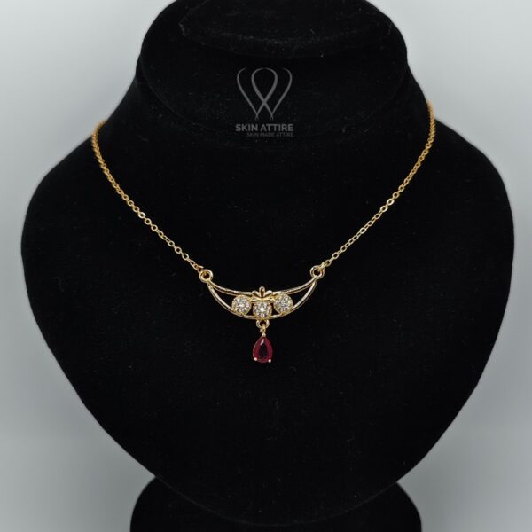 Aurelia Ruby Drop Necklace
