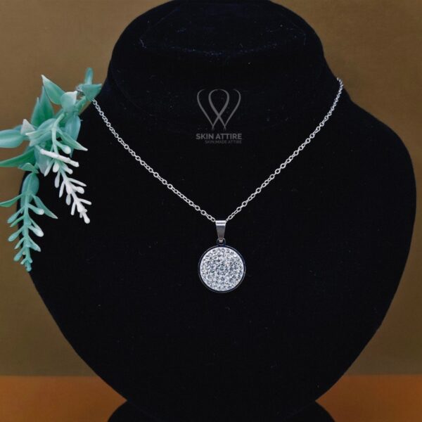 Celeste Sparkle Medallion Necklace