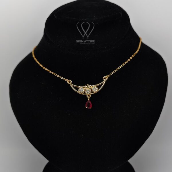 Aurelia Ruby Drop Necklace