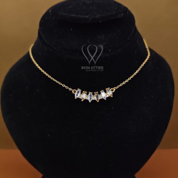 Crystal Marquise Charm Necklace