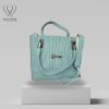 Mint Grace Striped Handbag