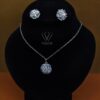 Floral Crystal Design Necklace
