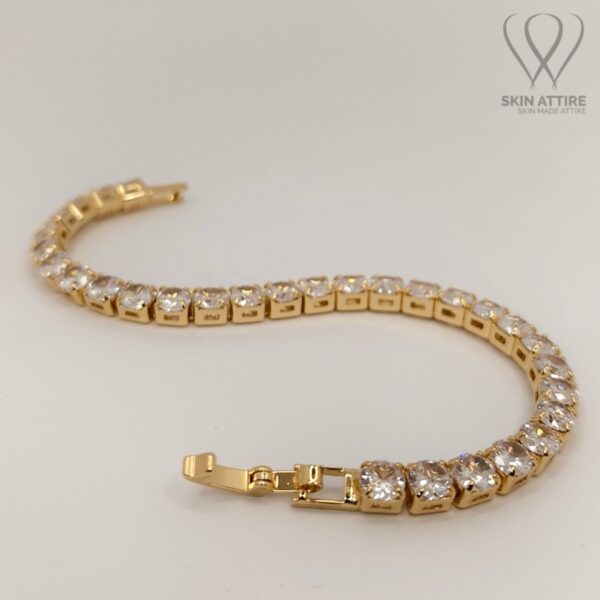 Crystal Charm Tennis Bracelet