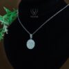 Celeste Sparkle Medallion Necklace