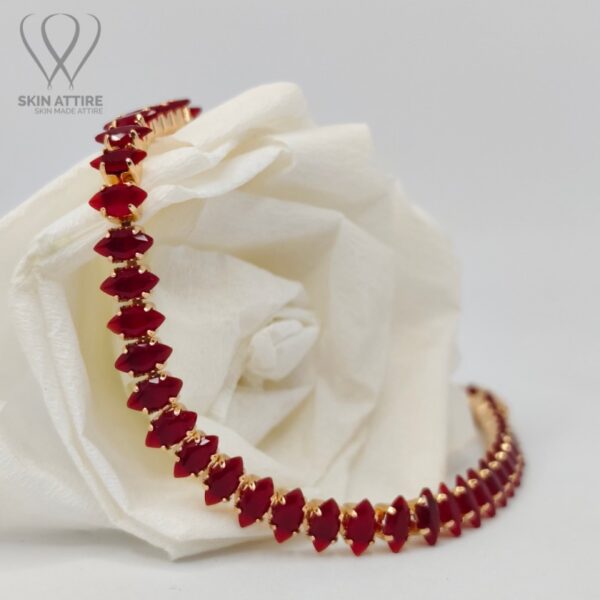 Scarlet Sparkle Marquise Bracelet