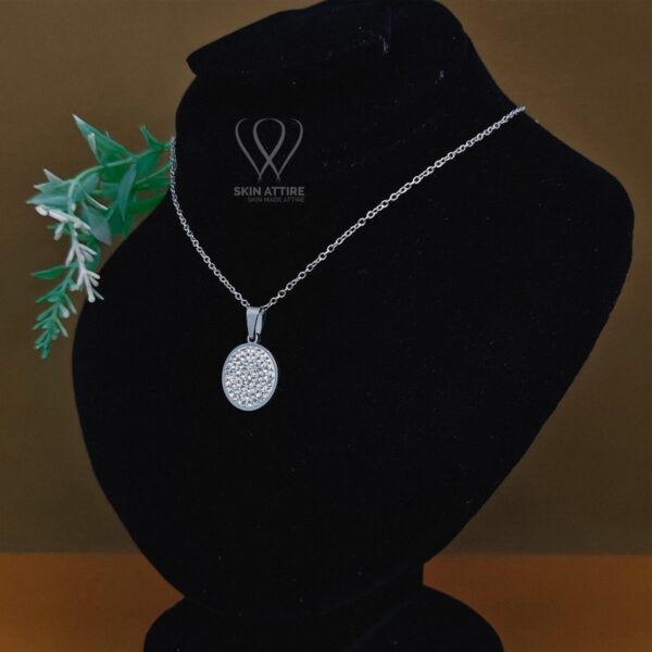 Celeste Sparkle Medallion Necklace