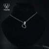Elegant Silver Heart Necklace