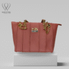 Blush Luxe Leather Shoulder Bag