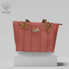 Blush Luxe Leather Shoulder Bag