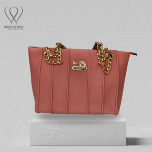 Blush Luxe Leather Shoulder Bag